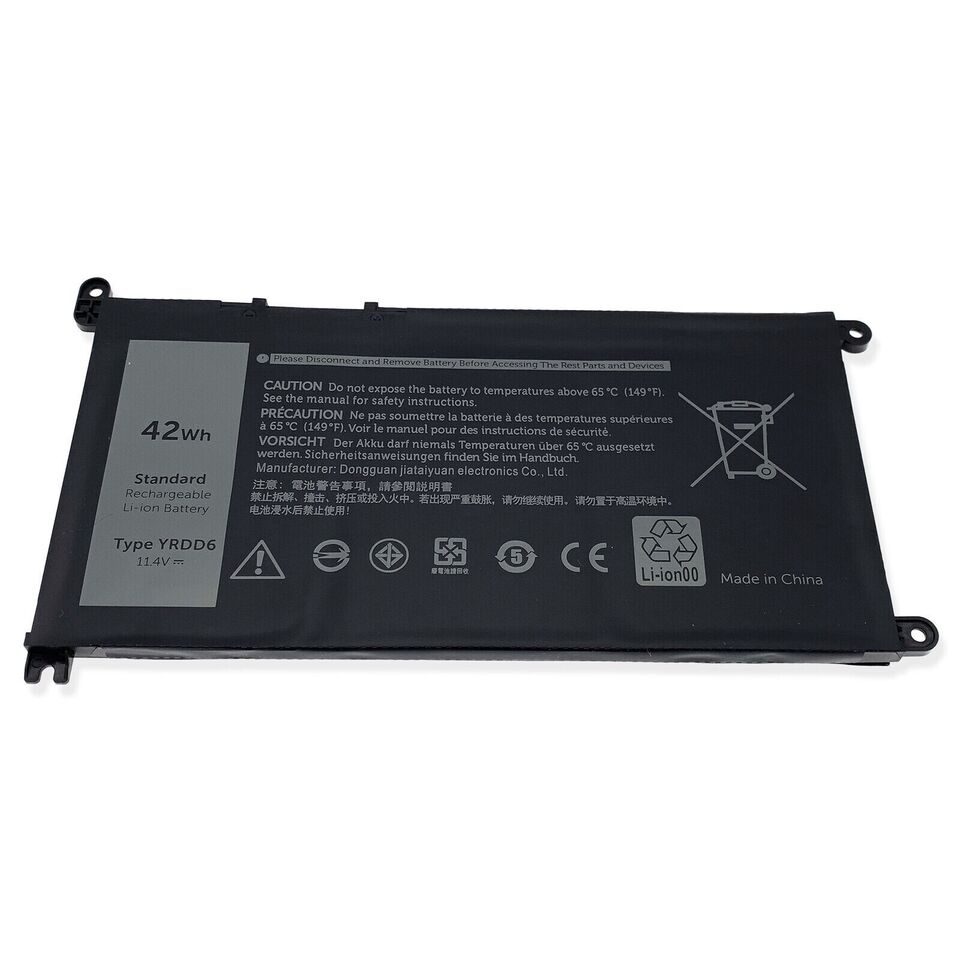 Pin Laptop Dell dùng cho Dell Inspiron 14 3480 5481 5482 5490 5493 5498, Inspiron 15 3580 3582 3590 3593 3793 3583 5582 5590 5593 5598 7586, YRDD6 VOSTRO 5481 42WH YRDD6 – 3 CELL - ZIN